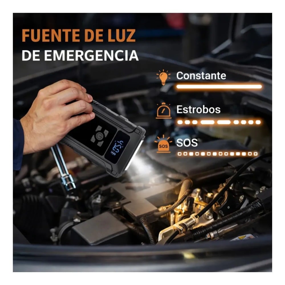 ARRANCADOR DE VEHÍCULOS AUTO, CAMIONETA Y SUV HASTA 8.5L - 2
