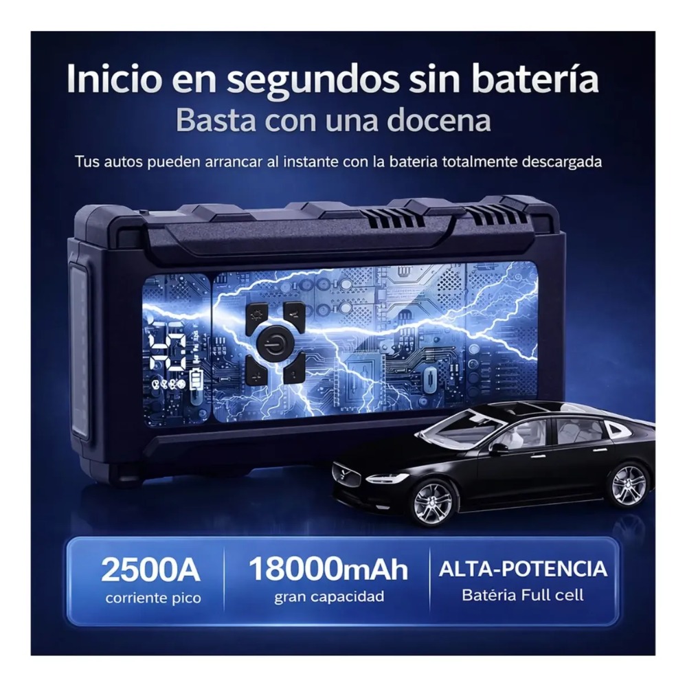 ARRANCADOR DE VEHÍCULOS AUTO, CAMIONETA Y SUV HASTA 8.5L - 5