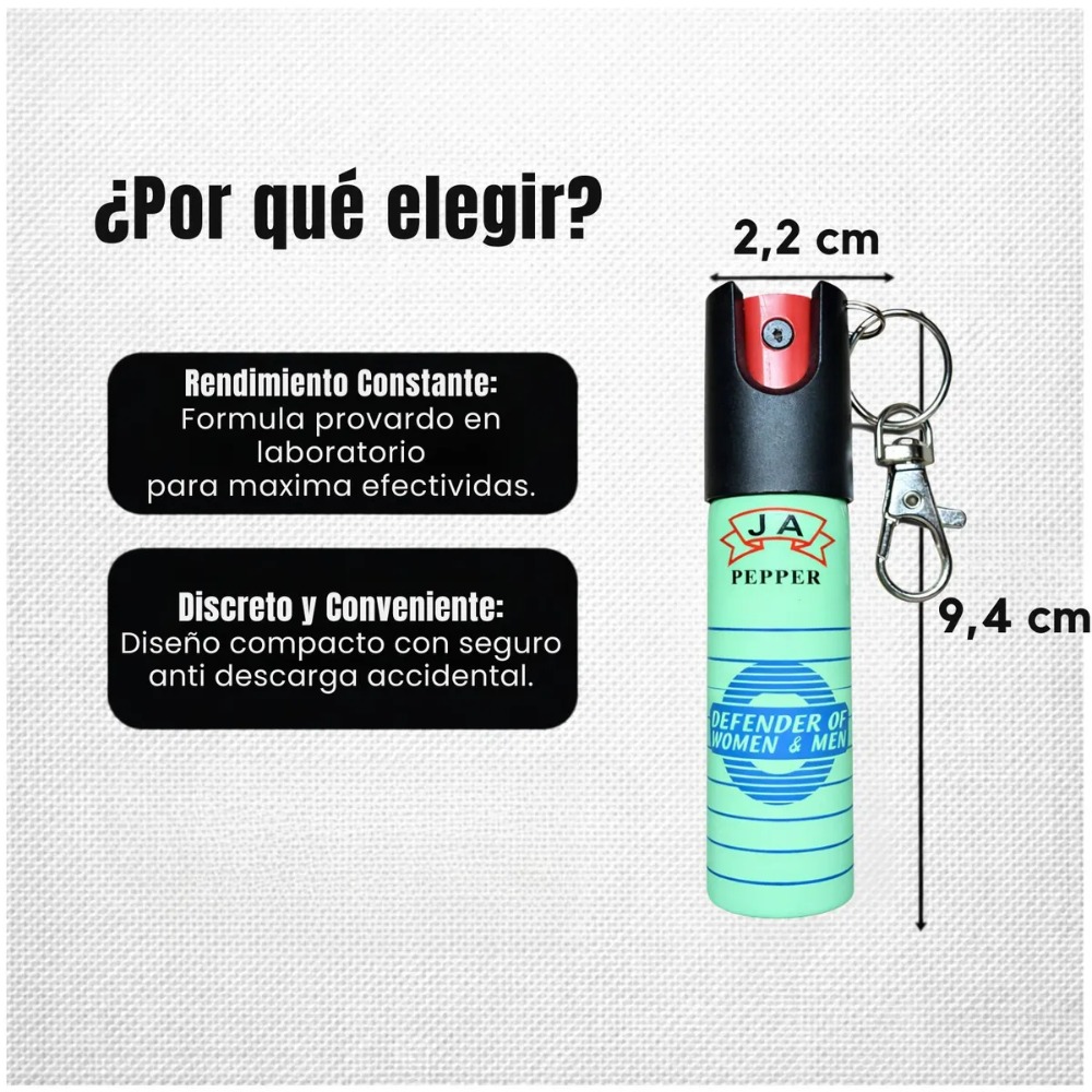 GAS PIMIENTA LLAVERO 20ML COMPACTO CON SEGURO - 5