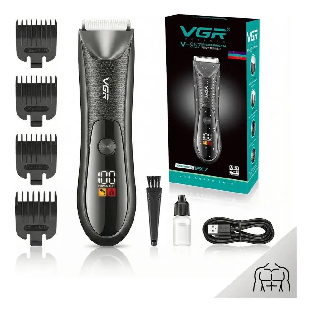 TRIMMER CORPORAL ÍNTIMO HOMBRE IMPERMEABLE RECARGABLE - 2