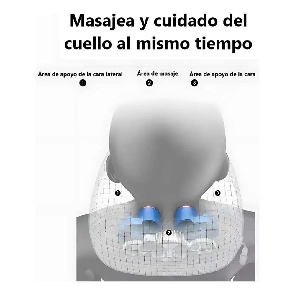 ALMOHADA DE MASAJE CERVICAL CUELLO PORTÁTIL RECARGABLE - 7