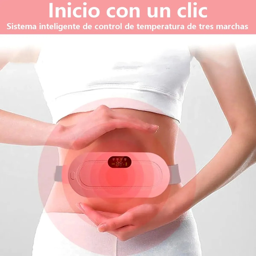 CINTURÓN TÉRMICO PORTÁTIL MENSTRUALES CÓLICOS VIBRADOR - 4