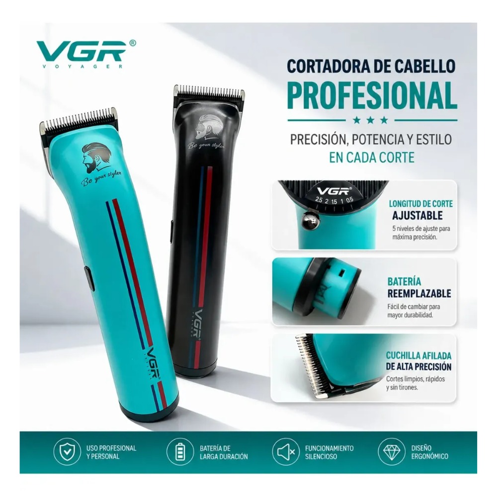 MÁQUINA PROFESIONAL PARA DEGRADADOS Y FADE VGR V-160 - 3
