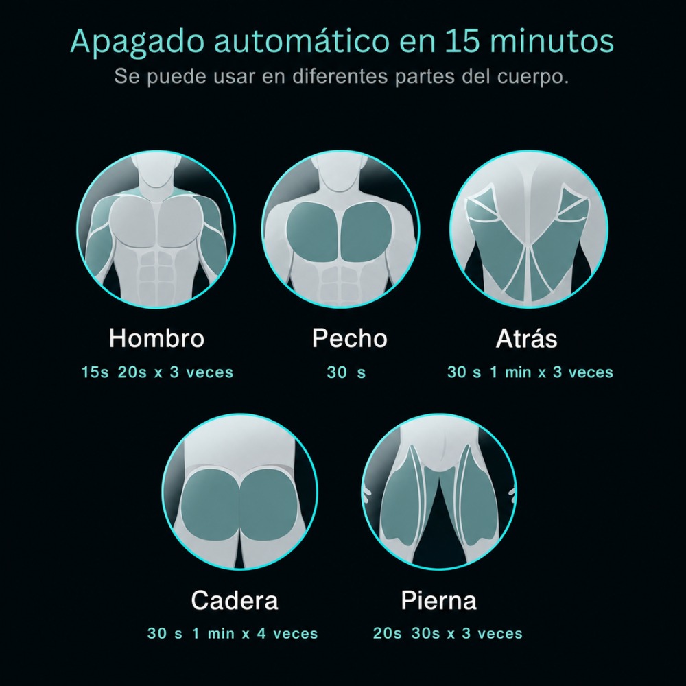 PISTOLA DE MASAJE DE TEJIDO PROFUNDO MASAJEADOR MUSCULAR - 6