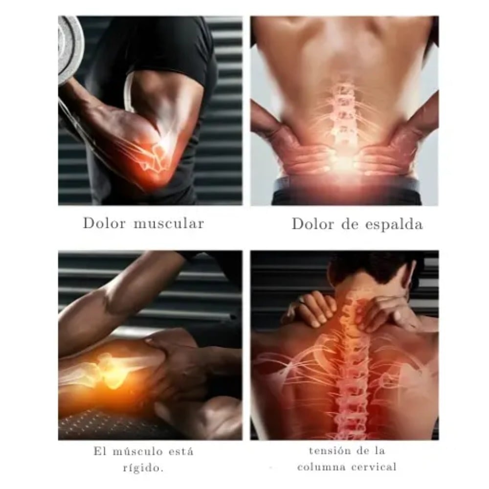 PISTOLA DE MASAJE DE TEJIDO PROFUNDO MASAJEADOR MUSCULAR GRIS - 3