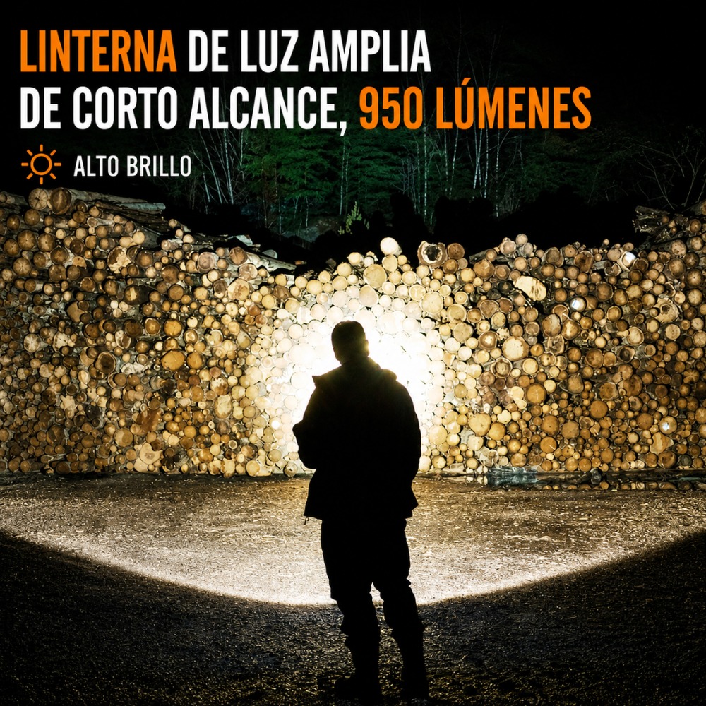 LINTERNA RECARGABLE SUPERFIRE Y37 POTENTE 950 LÚMENES - 8