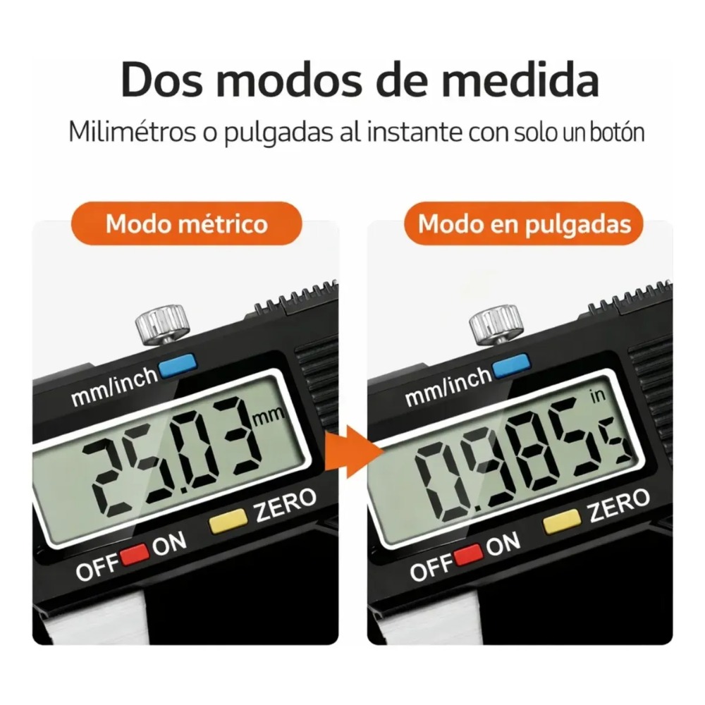 CALIBRADOR DIGITAL LANTUN DE ACERO INOXIDABLE PARA MEDICIÓN - 5