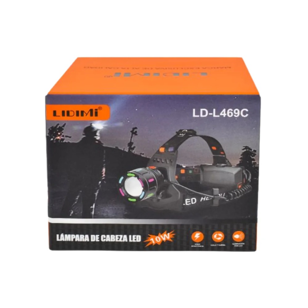 LINTERNA LED FRONTAL DE CABEZA RECARGABLE LIDIMI LD-L469C - 5