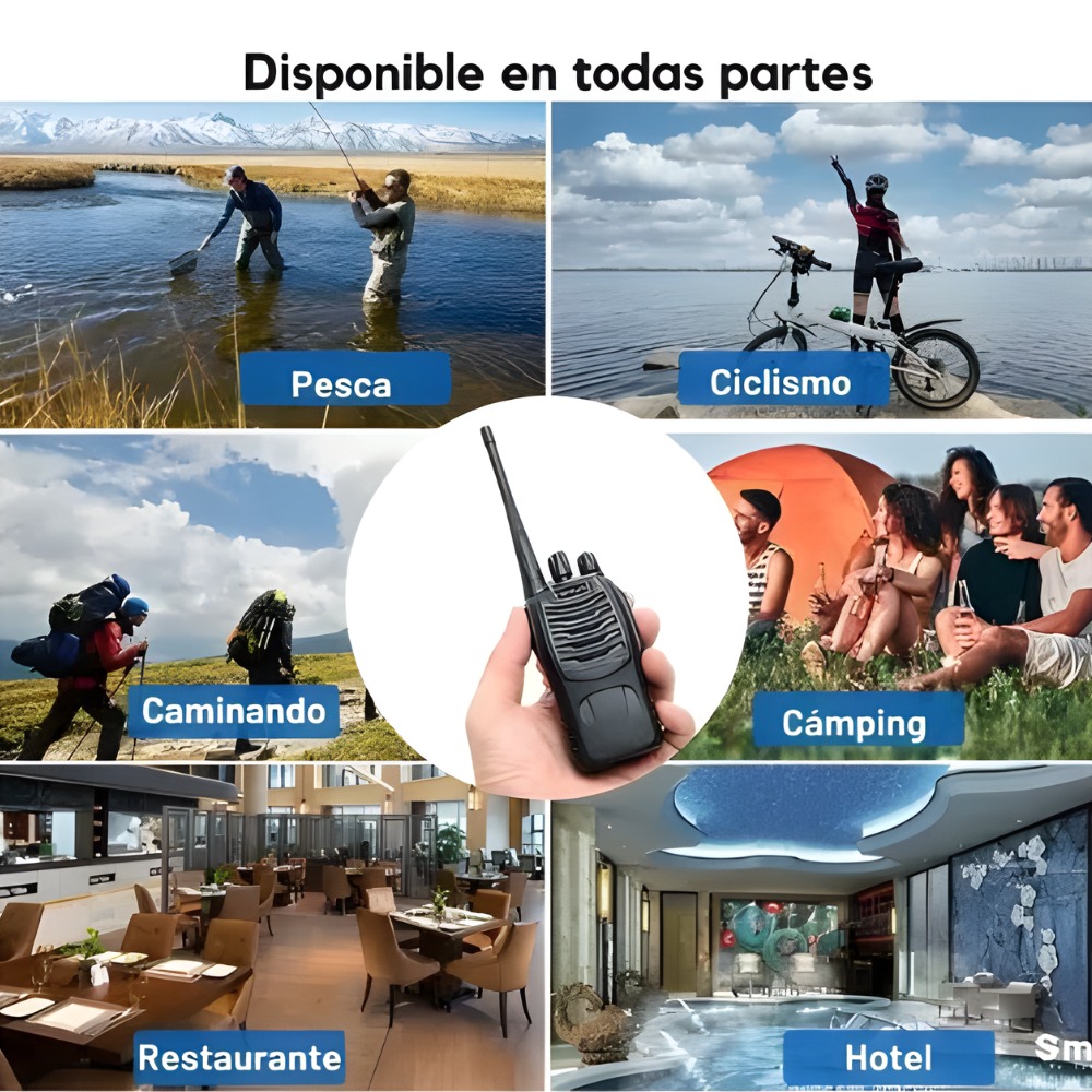PACK 2 WALKIE TALKIE RADIO COMUNICACIÓN 5 KILÓMETROS LANTUN - 8