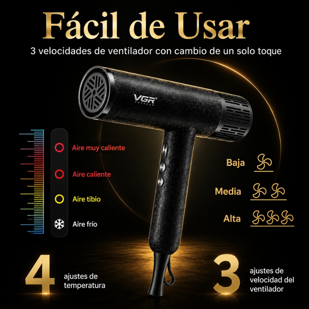 COMBO BARBER PRO VGR V-640S4 CLIPPER TRIMMER SHAVER SECADOR - 8