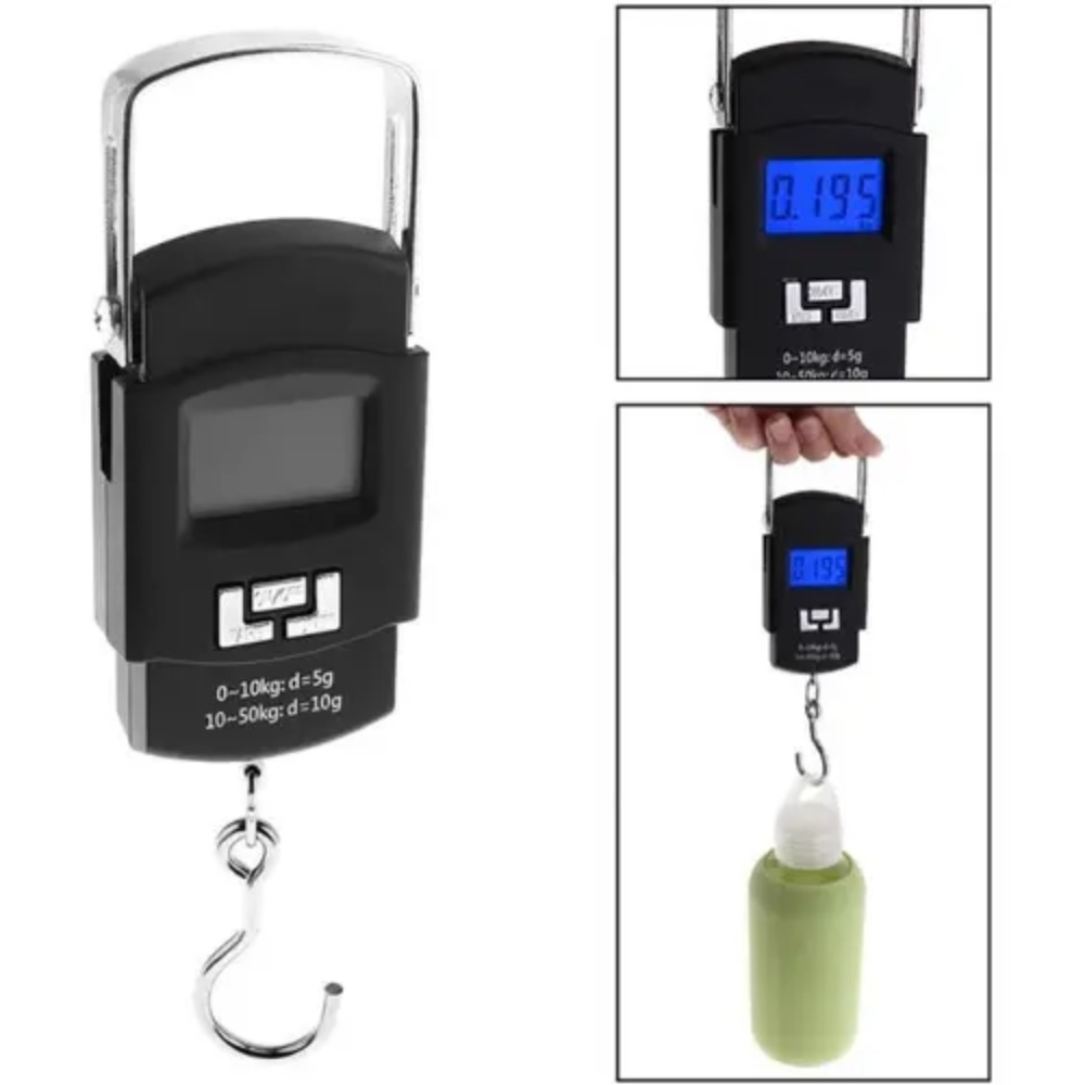 BALANZA DIGITAL PORTATIL DE EQUIPAJE 50KG PARA VIAJEROS - 2