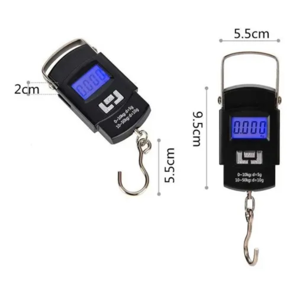 BALANZA DIGITAL PORTATIL DE EQUIPAJE 50KG PARA VIAJEROS - 3