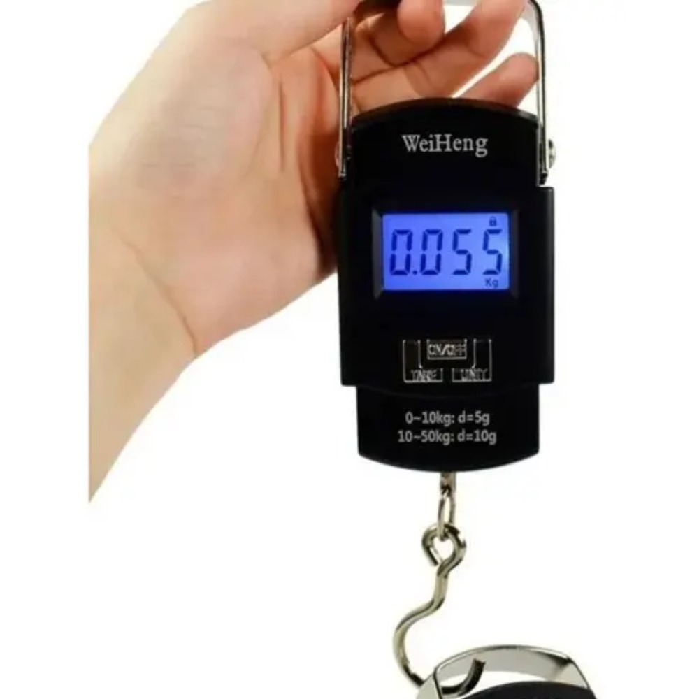 BALANZA DIGITAL PORTATIL DE EQUIPAJE 50KG PARA VIAJEROS - 6