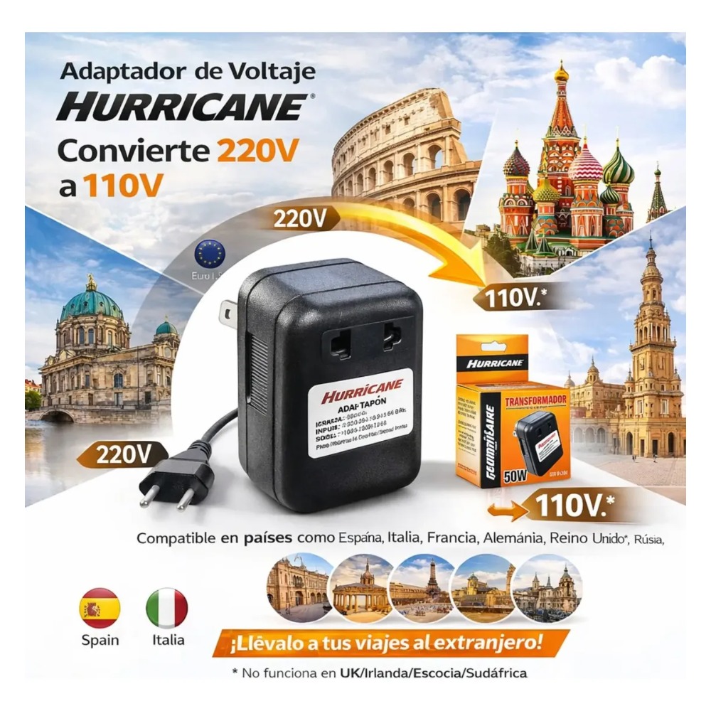 TRANSFORMADOR REDUCTOR DE VOLTAJE 220V 110V 50W AC - 3
