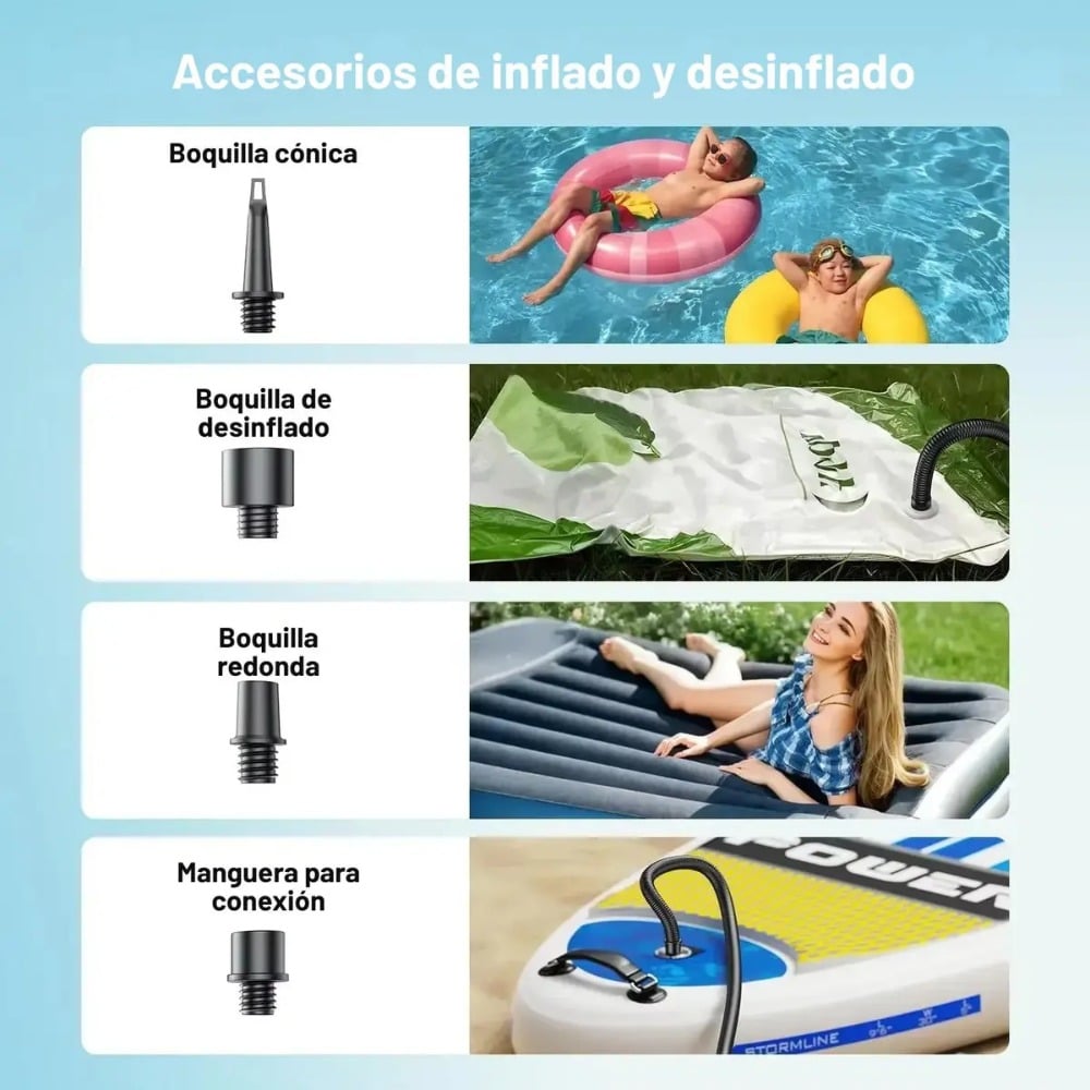 ARRANCADOR DE BATERÍA DE AUTO PORTÁTIL, COMPRESOR E INFLADOR - 9