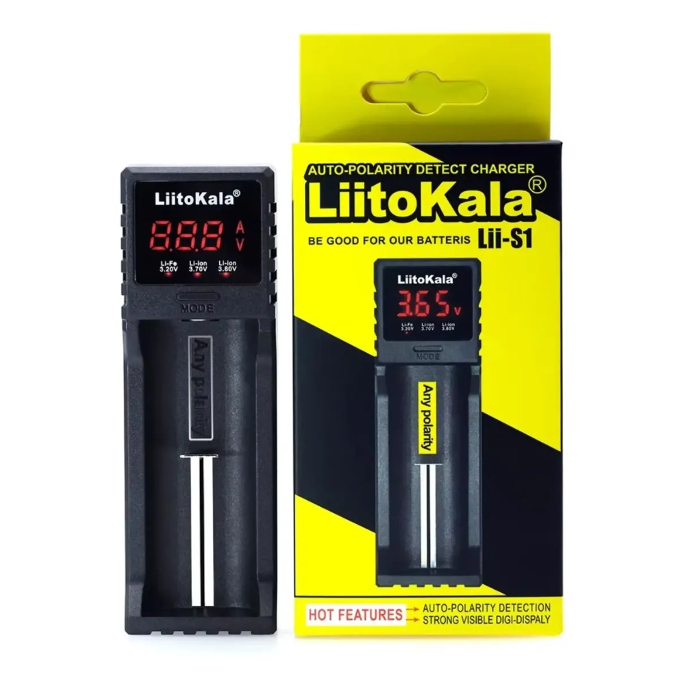 CARGADOR UNIVERSAL PARA BATERÍAS 18650 AA AAA LIITOKALA - 1