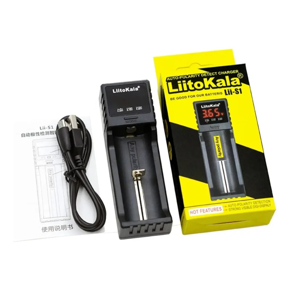 CARGADOR UNIVERSAL PARA BATERÍAS 18650 AA AAA LIITOKALA - 6