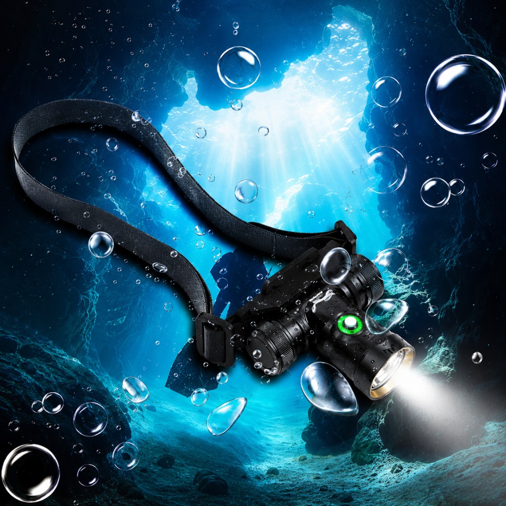 LINTERNA SUBMARINA DH100 LED L2 10W IMPERMEABLE IPX8 - 3