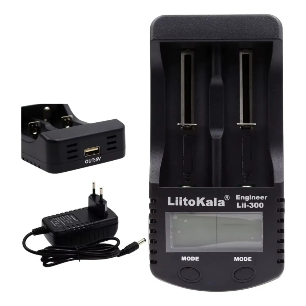 CARGADOR LIITOKALA LII-300 PARA BATERÍAS 18650 AA AAA - 5