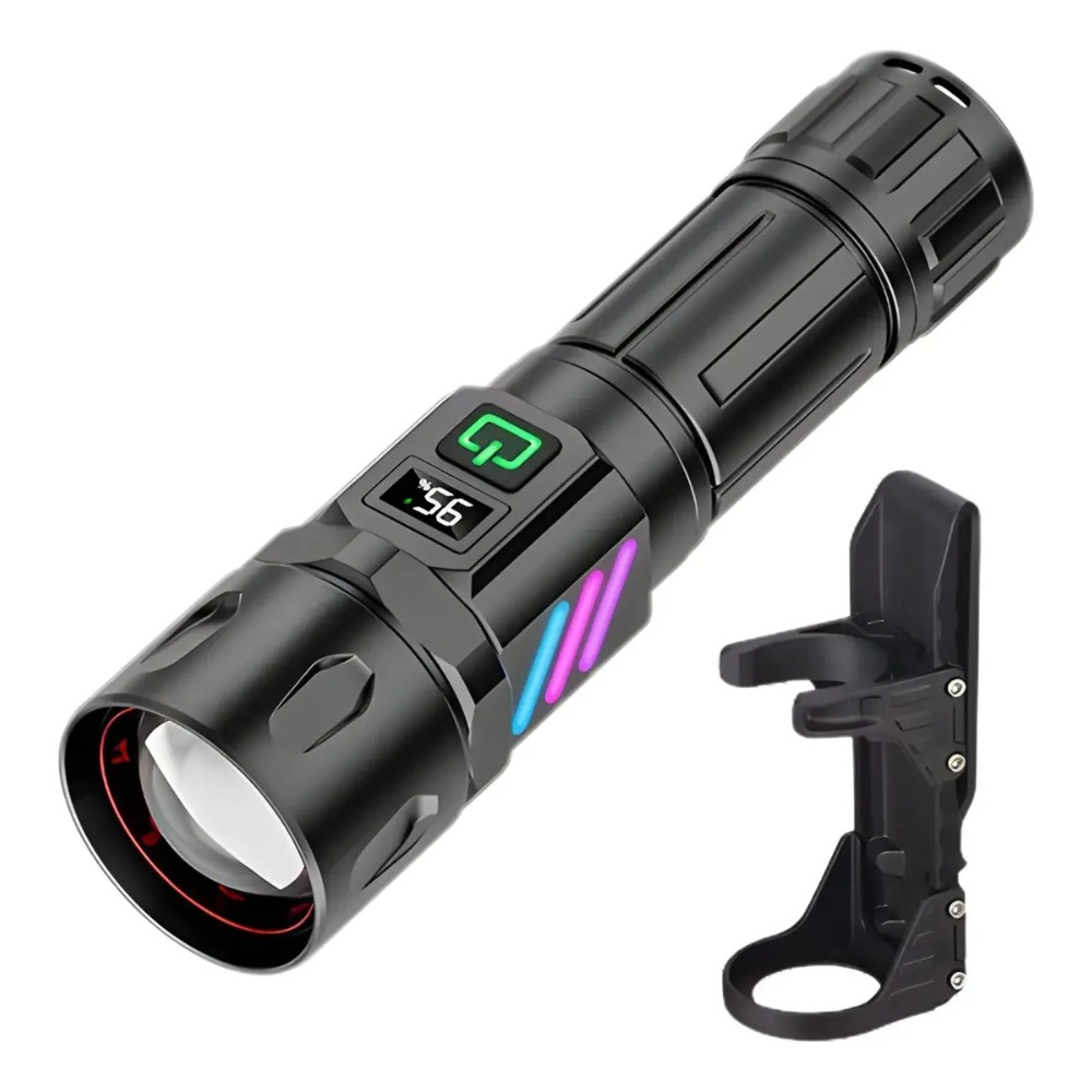 LINTERNA LED TÁCTICA LANTUN 3500M DE ALCANCE RECARGABLE - 1