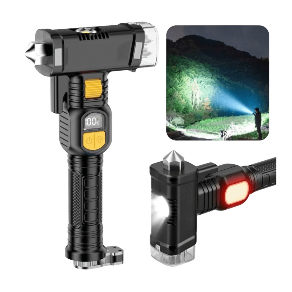 LINTERNA MULTIFUNCIONAL EMERGENCIA 12 EN 1 RECARGABLE USB - 1