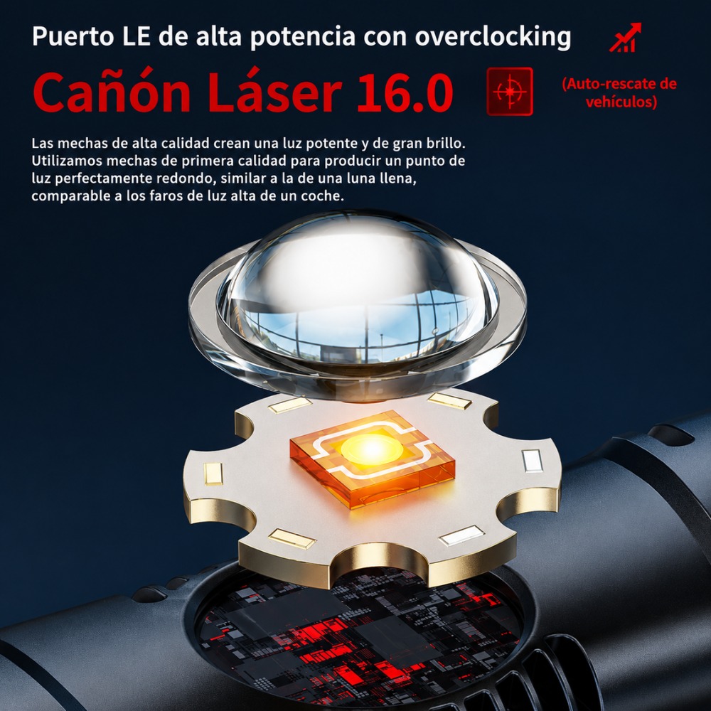 LINTERNA MULTIFUNCIONAL EMERGENCIA 12 EN 1 RECARGABLE USB - 8