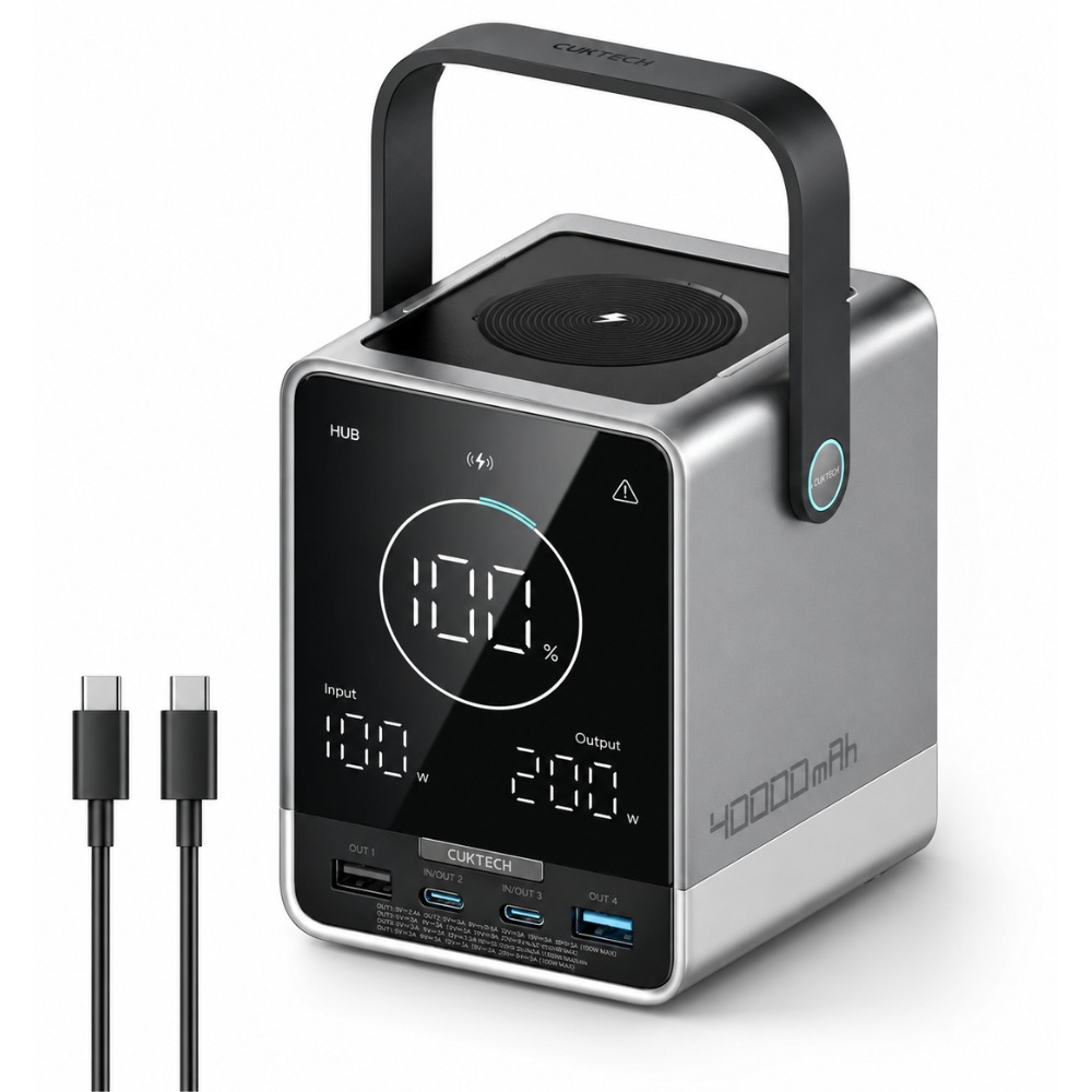 POWER BANK PORTÁTIL 40000MAH 300W PARA LAPTOP Y CELULAR - 1