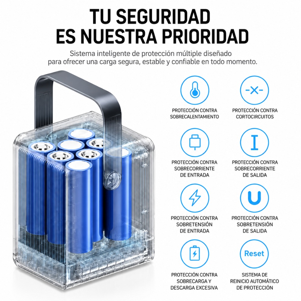 POWER BANK PORTÁTIL 40000MAH 300W PARA LAPTOP Y CELULAR - 7