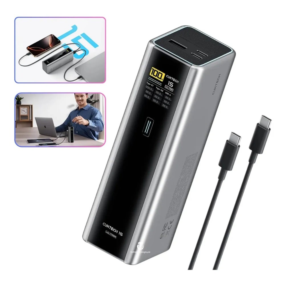 POWER BANK PORTATIL 20000MAH CUKTECH 15 ULTRA PD3.1 - 1