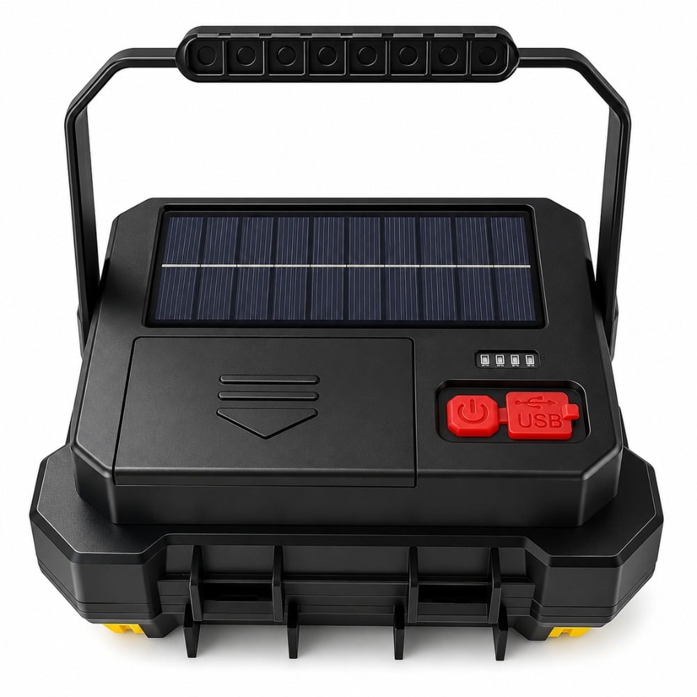 KIT HERRAMIENTAS MULTIFUNCIONAL LÁMPARA LED SOLAR RECARGABLE - 3