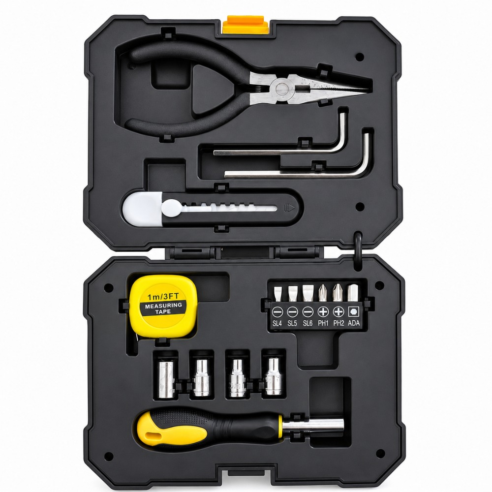 KIT HERRAMIENTAS MULTIFUNCIONAL LÁMPARA LED SOLAR RECARGABLE - 4