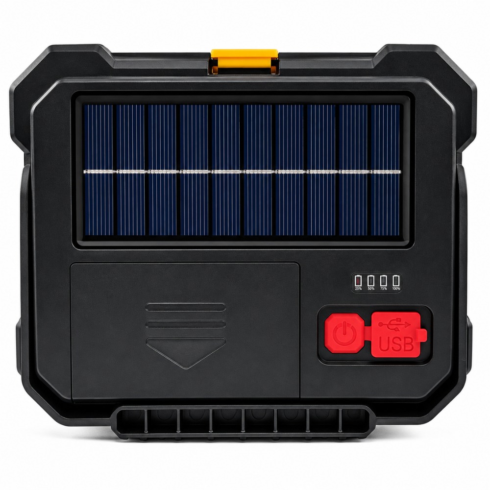 KIT HERRAMIENTAS MULTIFUNCIONAL LÁMPARA LED SOLAR RECARGABLE - 5