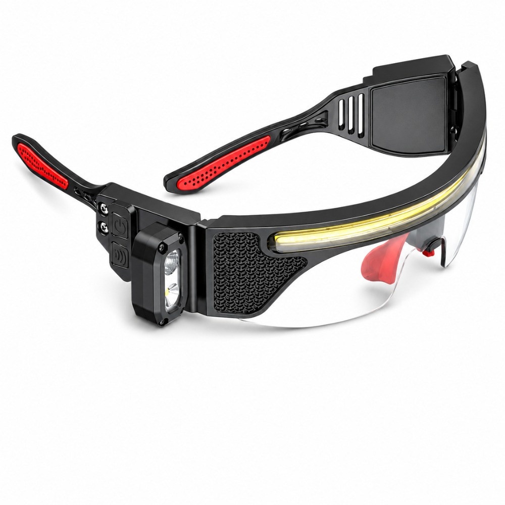 LÁMPARA FRONTAL RECARGABLE CON SENSOR INTEGRADA EN GAFAS LED - 1