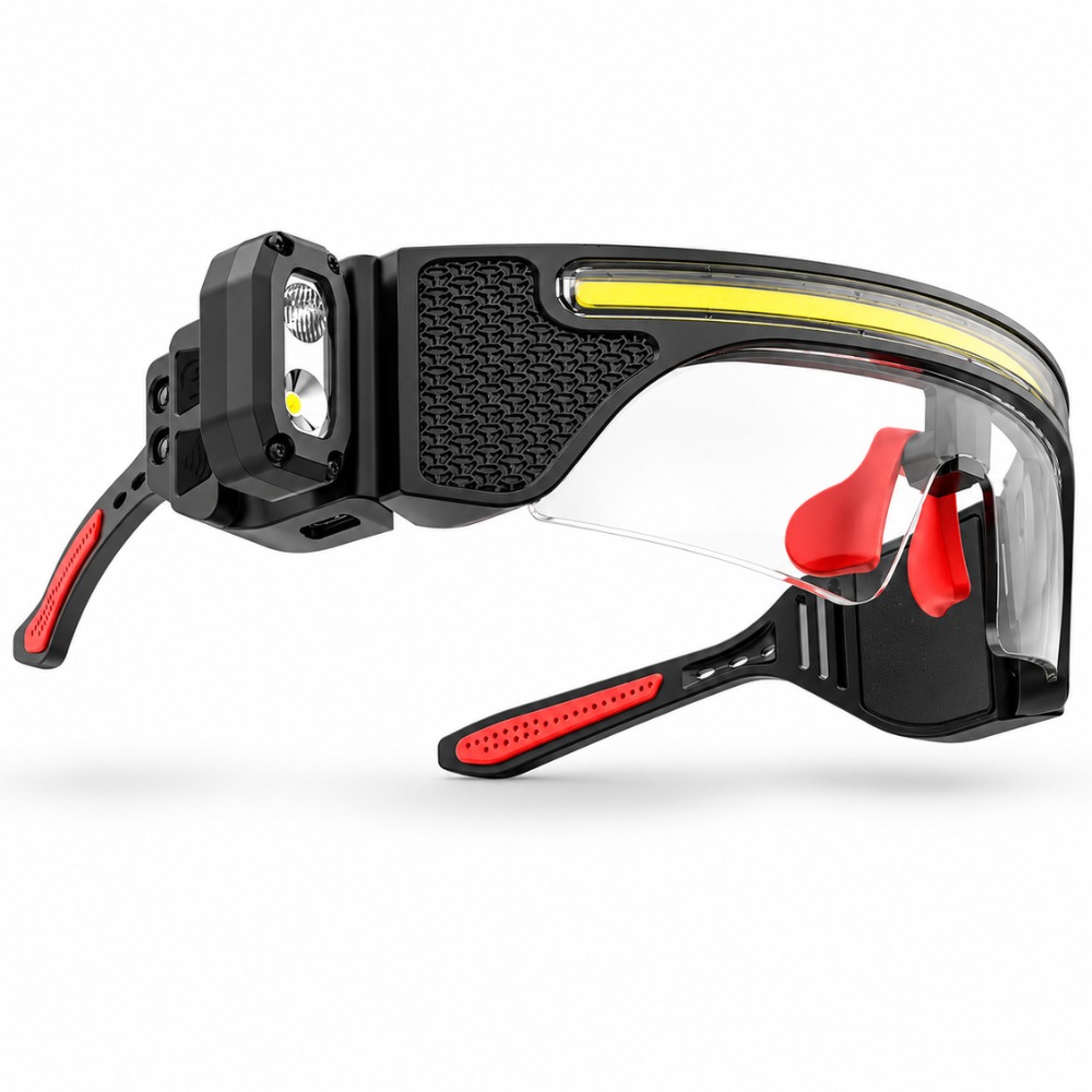 LÁMPARA FRONTAL RECARGABLE CON SENSOR INTEGRADA EN GAFAS LED - 4