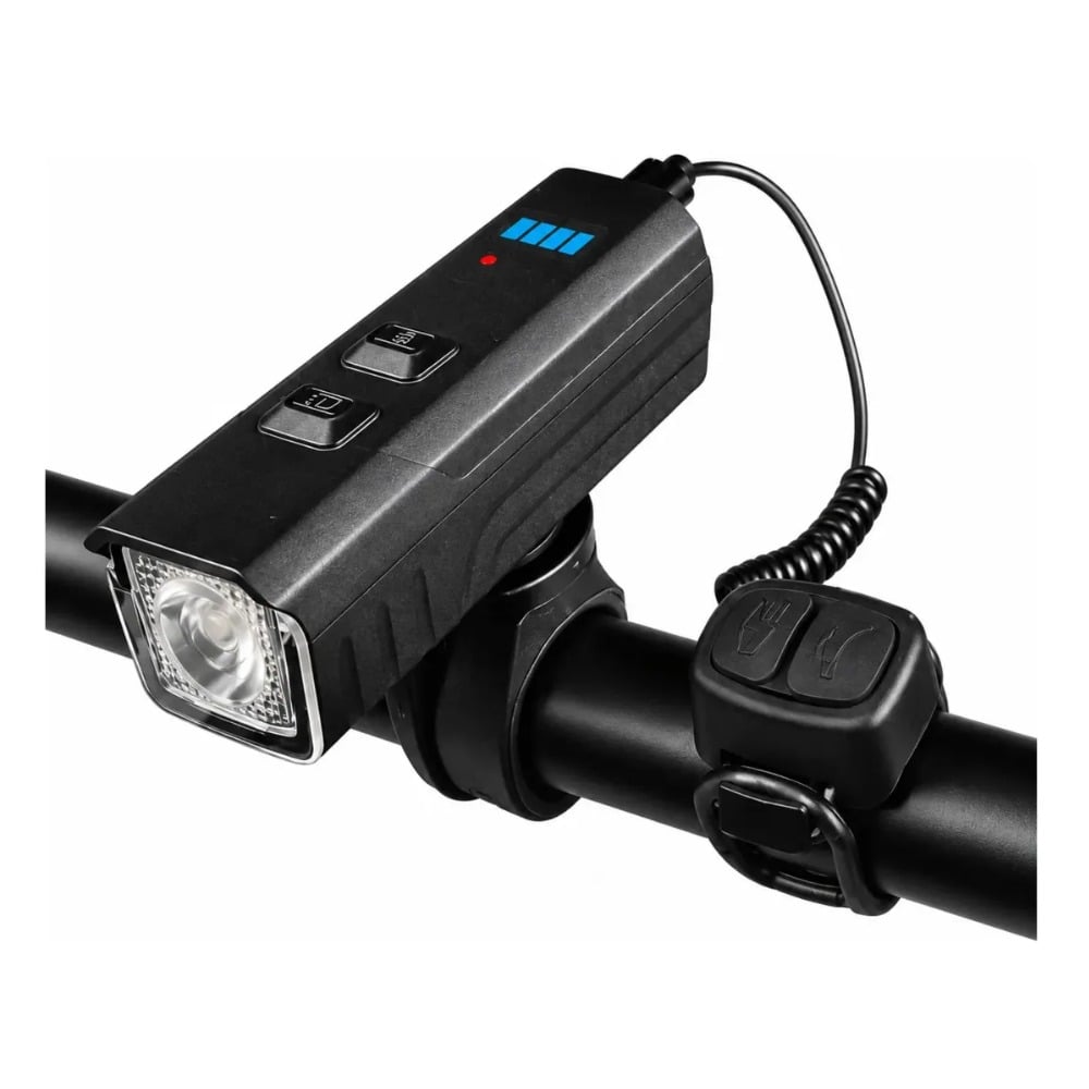 LUZ BICICLETA 1000LM CON CLAXÓN RECARGABLE USB-C - 1