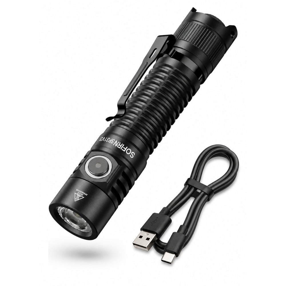 LINTERNA TÁCTICA SOFIRN SP31V3, 2000 LM, LINTERNA DE DEFENSA - 1