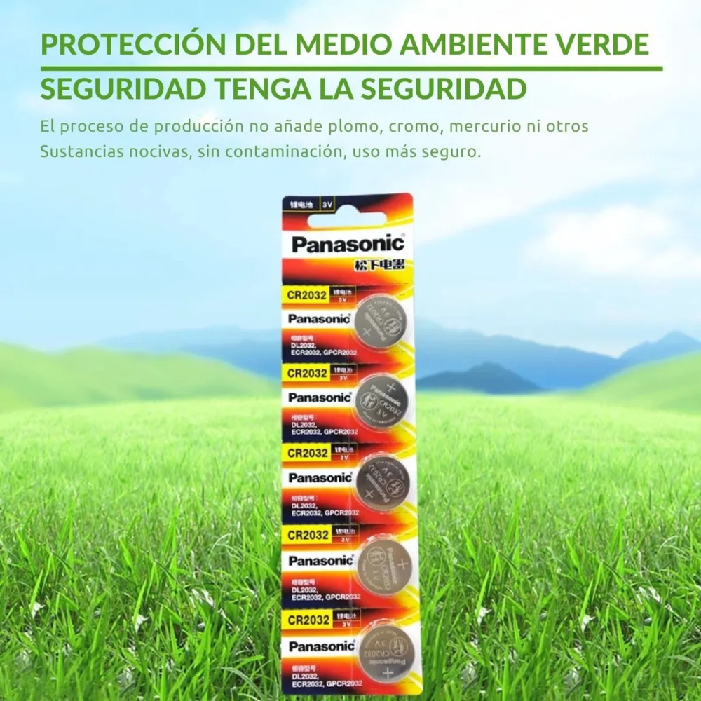 PILAS CR2032 3V LITIO X 5 UNIDADES PANASONIC - 5