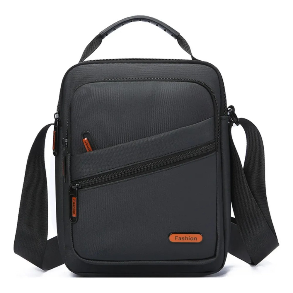 BOLSO MORRAL IMPERMEABLE HOMBRE OXFORD MÚLTIPLES BOLSILLOS - 1