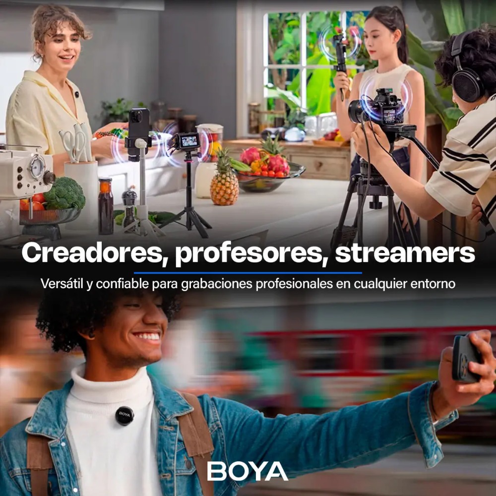 MICRÓFONO INALÁMBRICO PROFESIONAL BOYALINK 3 USBC - 6