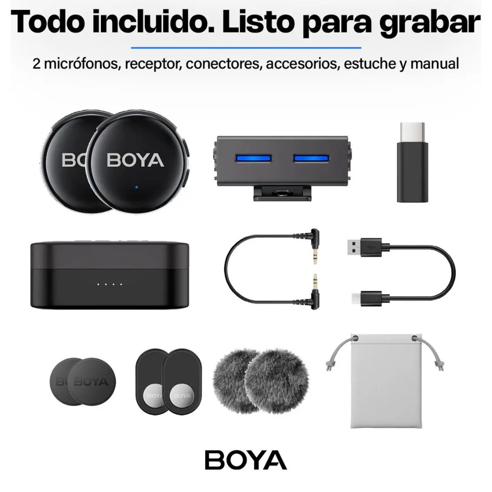 MICRÓFONO INALÁMBRICO PROFESIONAL BOYALINK 3 USBC - 7