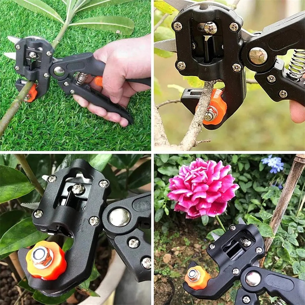 TIJERA INJERTADORA MANUAL PARA PLANTAS Y FRUTALES - 10