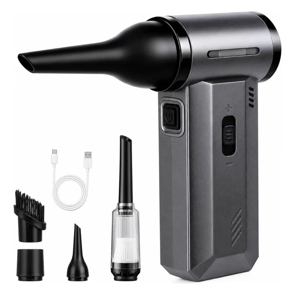 SOPLADOR TURBO 130000 RPM ASPIRADORA 2 EN 1 RECARGABLE - 1