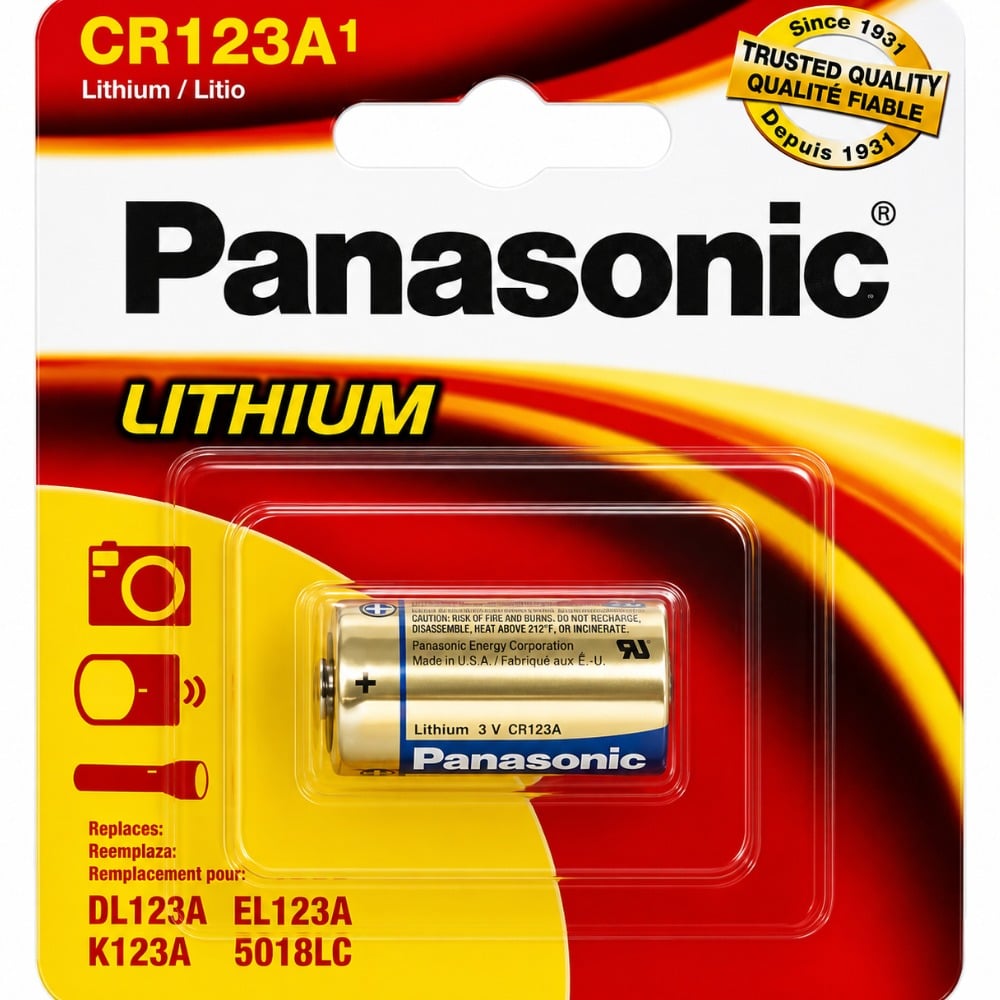 PILA LITIO CR123A 3V PARA CÁMARAS LINTERNAS ALARMAS - 1