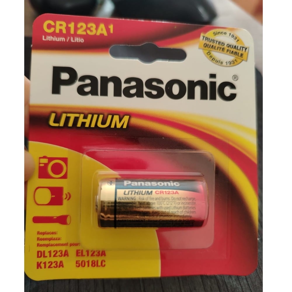 PILA LITIO CR123A 3V PARA CÁMARAS LINTERNAS ALARMAS - 3