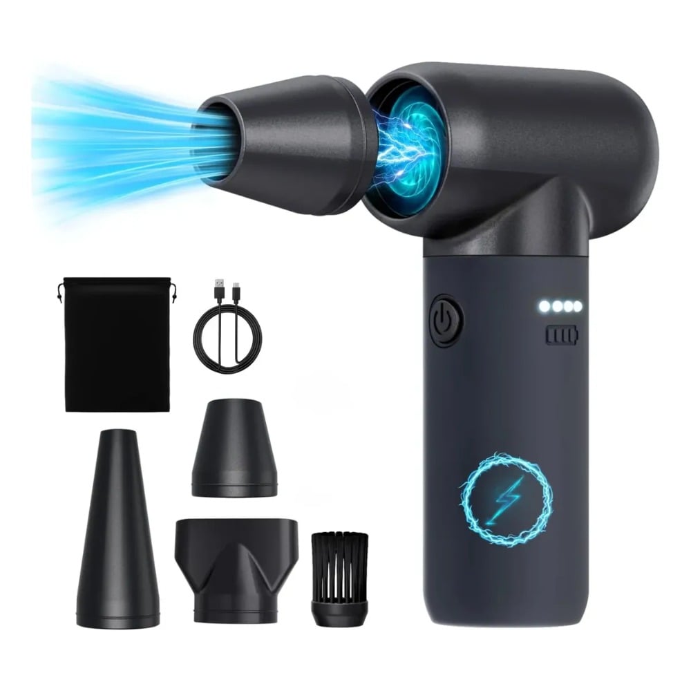 SOPLADOR DE AIRE ELÉCTRICO 180000 RPM 9000MAH RECARGABLE USB - 1