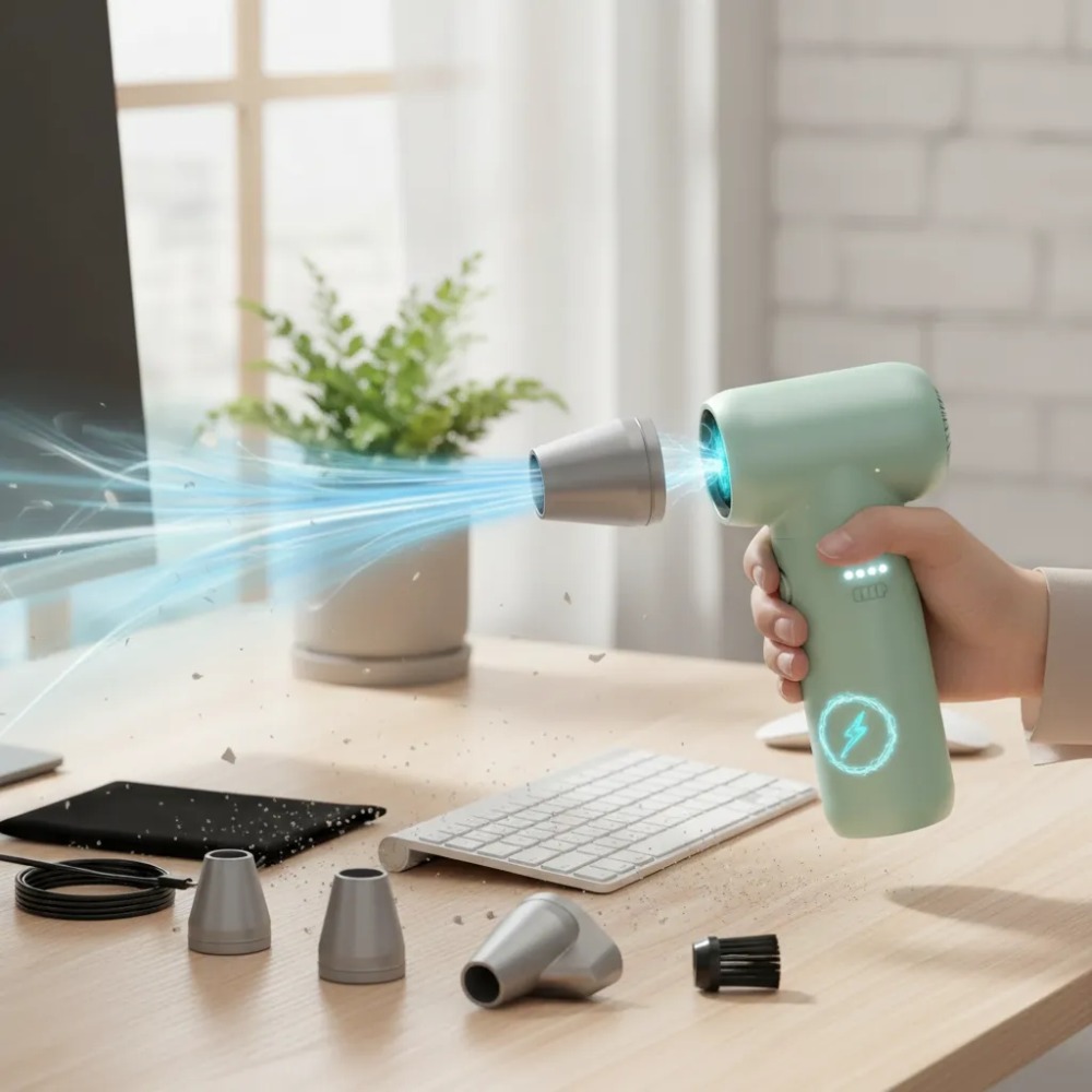 SOPLADOR DE AIRE POTENTE 180000 RPM 9000MAH 3 VELOCIDADES - 6