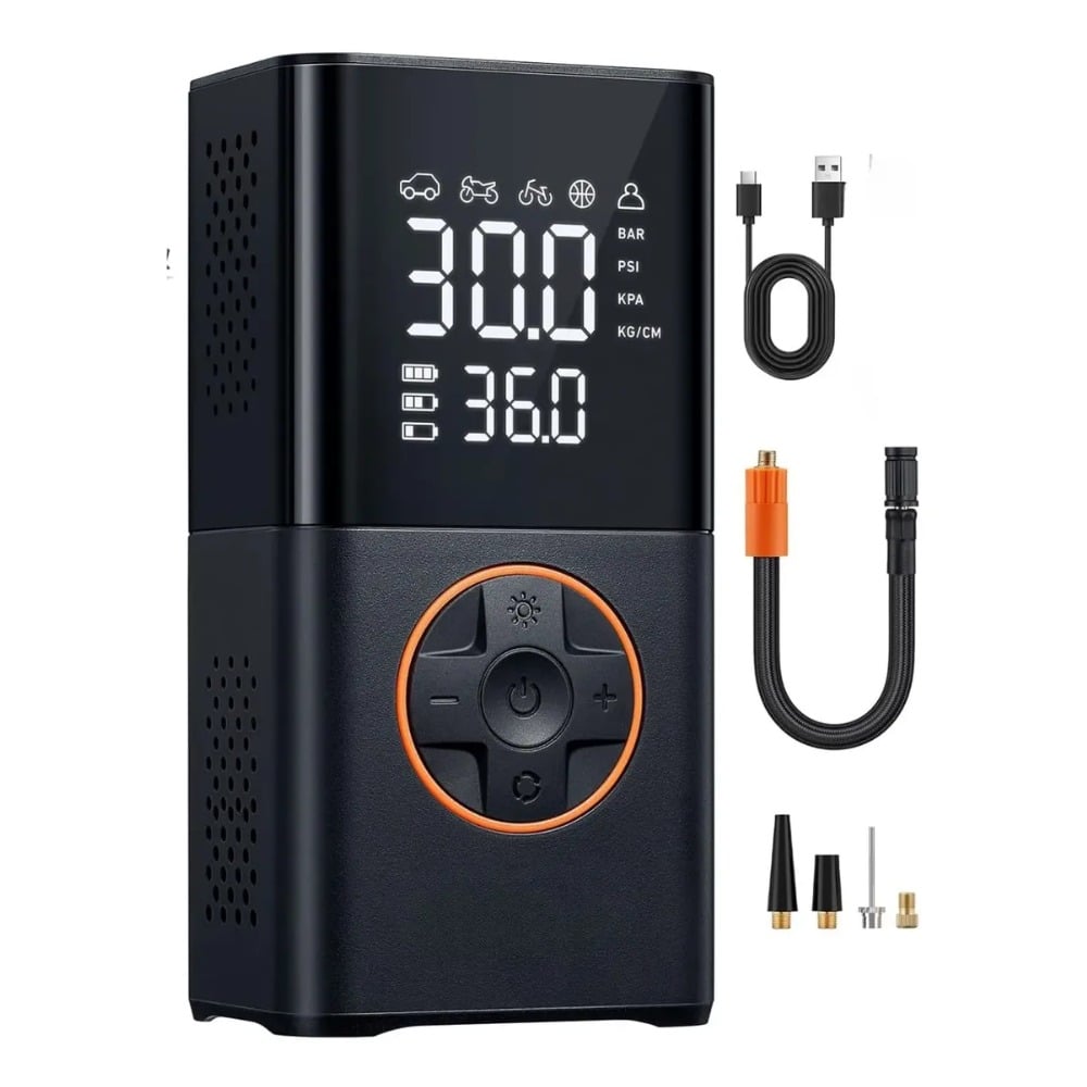 COMPRESOR DE AIRE PORTÁTIL INALÁMBRICO 150 PSI DIGITAL - 1