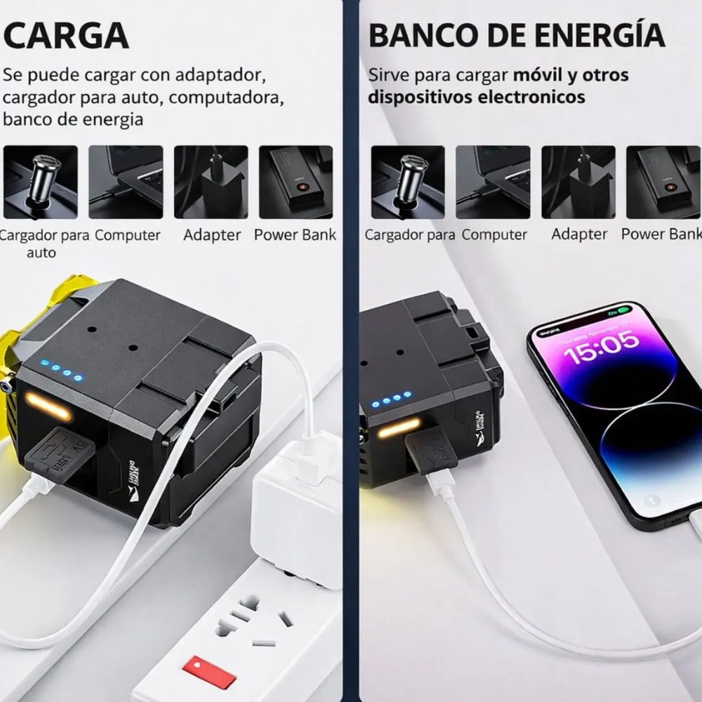 LUZ DELANTERA BICICLETA ANTINIEBLA 650 LM RECARGABLE USB-C - 4