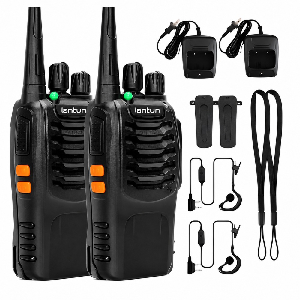 PACK 2 WALKIE TALKIE RADIO COMUNICACIÓN 5 KILÓMETROS LANTUN - 1
