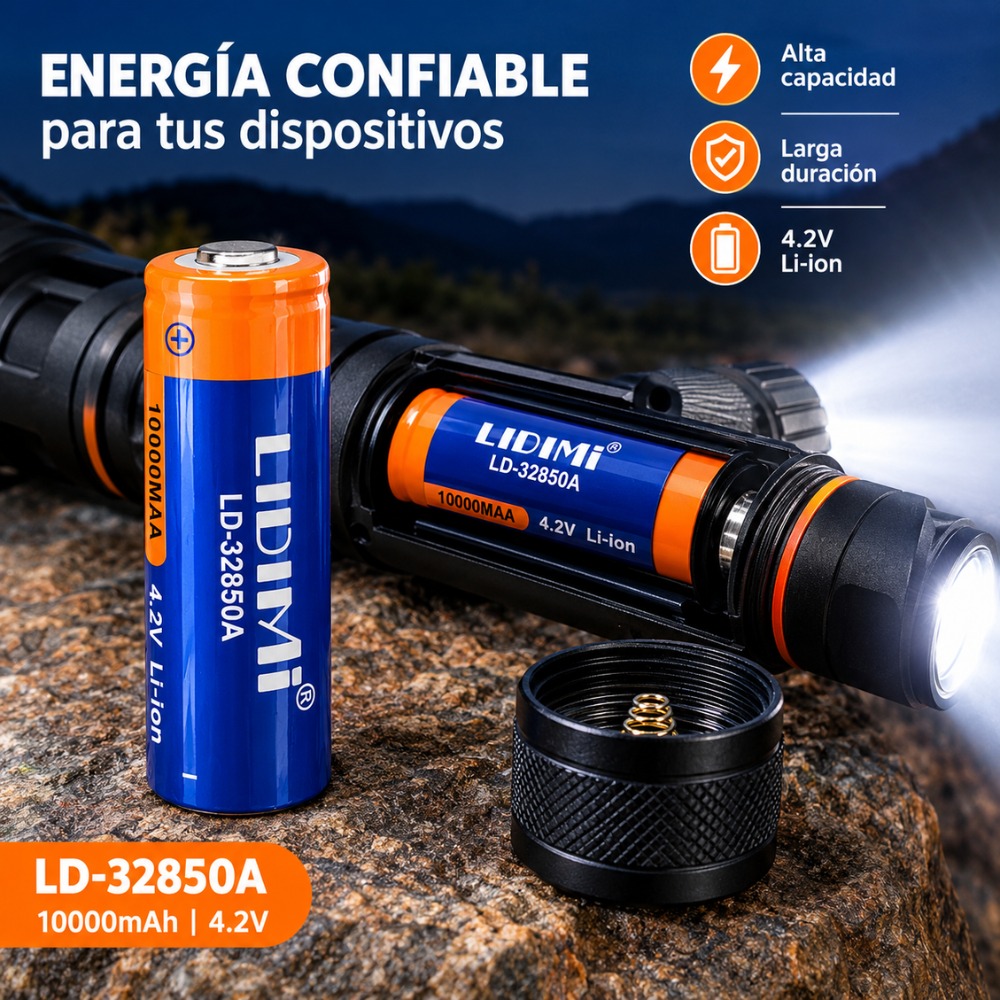 BATERÍA DE LITIO LIDIMI LD-32850A 4.2V 10000MAH LI-ION - 2